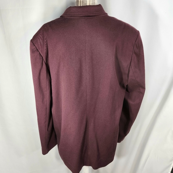 Classics by Jantzen Maroon Mid-Length Blazer Jacket w/Pockets Size XLarge - Picture 4 of 7